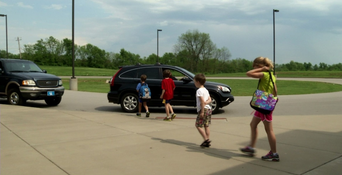 Loading Students into their Cars
